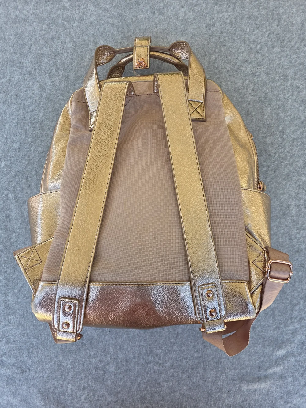 Disney Rose Gold Mickey Mouse Icon Flair Backpack